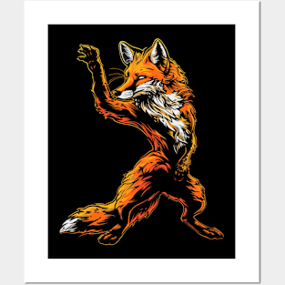 Fox Dusk Dwellers Posters and Art